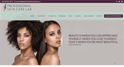 Desktop Screenshot of professionalskincarelab.co.za