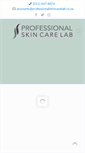 Mobile Screenshot of professionalskincarelab.co.za